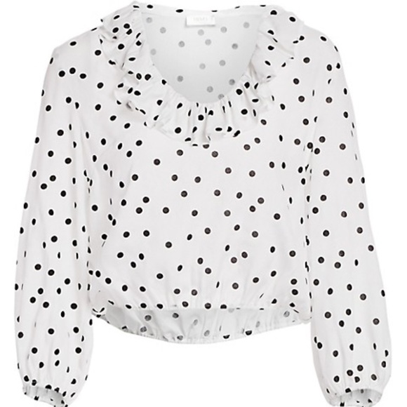 NWT! RIXO London Alora Cropped Blouse Top XS - Picture 10 of 11